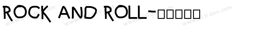 rock and roll字体转换